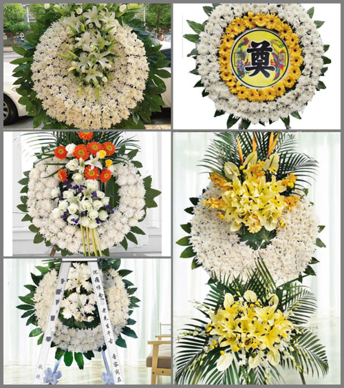 湖南常德武陵区东江街道关天坪村花圈速递